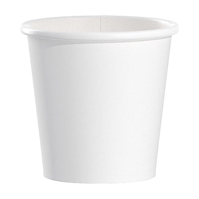 Taza para beber SOLO de 4 oz, papel de polietileno blanco de una sola cara, 1000 unidades