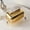 Golden, variant on Sleek Rectangular Tissue Box Cover - Durable Plastic Napkin Dispenser for Bathroom, Living Room & Bedroom Countertops - Essential Home Decor Accessory