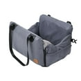 thumbnail image 4 of Dog Car Seat with Storage Pocket Detachable Pad Comfortable Pet Carrier Bag Gray, 4 of 8