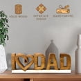 thumbnail image 5 of Decozen Home Decor Gifts for Dad – I Love Dad Letters Wooden Sculpture, Acacia Wood Figurine, Father’s Day Gift Ideas, Dad Birthday Gifts, Personalized Gifts for Dad, 5 of 10