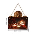 thumbnail image 3 of putnchl Halloween Hanging LED Decoration Wall Signs Wooden Door Hanging, 3 of 5