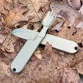 thumbnail image 4 of Halloween Kitchen Decor 2 In 1 Camping Eating Utensils Set Reusable Camping Utensils Set Compact Spoon Fork Cutlery Travel Utensils For Lunch Hiking Outdoor Small round Dining Table Set for 4 Modern, 4 of 8