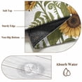 thumbnail image 6 of Area Rug for Living Room, Sunflowers Non-Slip Indoor Large Carpet for Bedroom/Dining Room, Wooden Summer Botanical Floral Watercolor Washable Low-Profile Rectangle Floor Mat Runner Rugs - 3 x 5 Ft, 6 of 8
