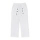 thumbnail image 4 of Pantalones largos para hombre, informales, de playa, de lino, de color liso, holgados, con cordón ajustable y bolsillos con botones, de poliéster., 4 of 9
