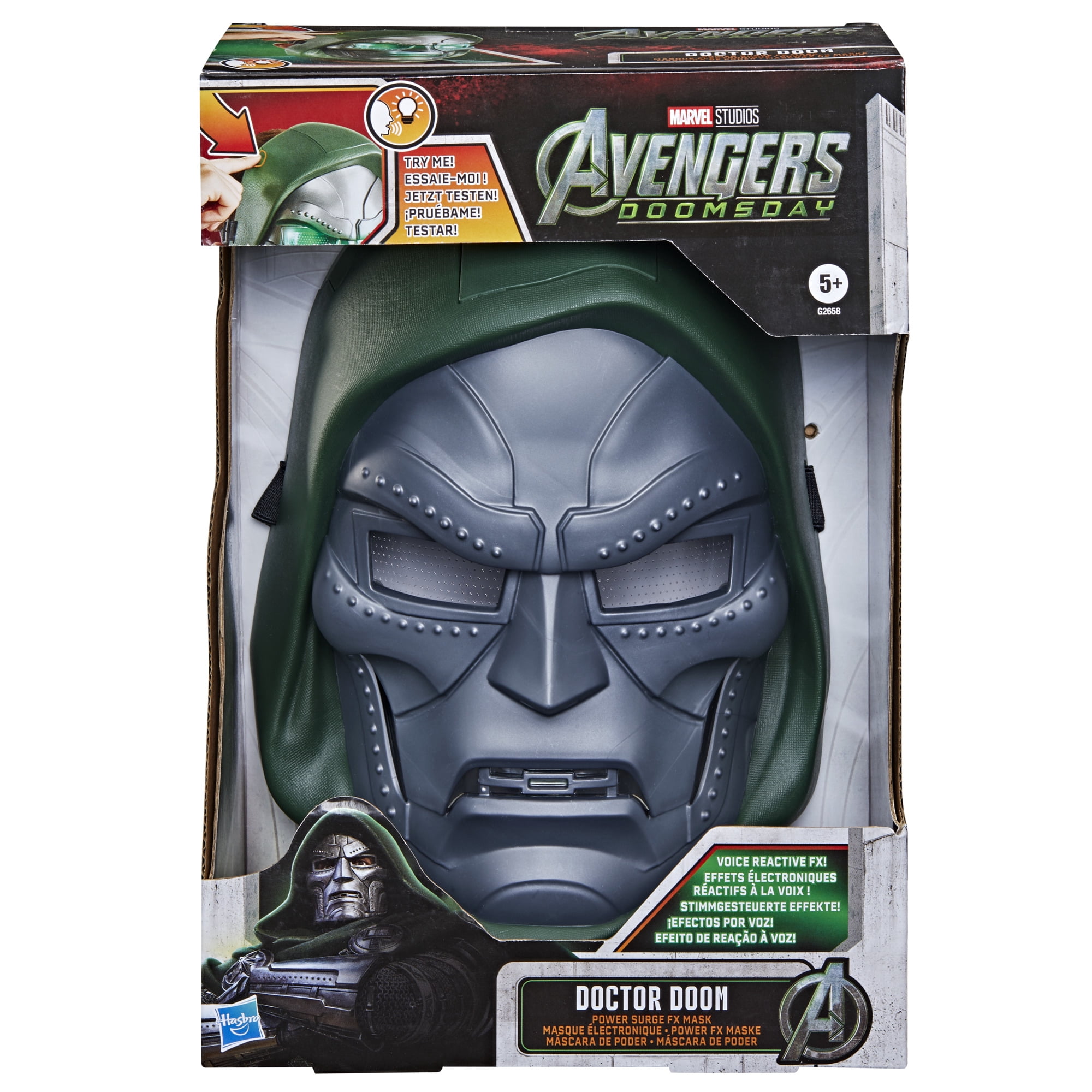 Marvel Studios' Avengers Doctor Doom Power Surge FX Mask for Ages 5 and up