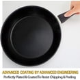 thumbnail image 4 of HOMICHEF 11 Inch Nonstick Frying Pan with Glass Lid - Nickel Free Stainless Steel Omelet Pan - 11 Inches Frying Pans Nonstick with Lid Induction Compatible, 4 of 6