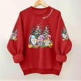 thumbnail image 2 of KHONTS Women's Christmas Sweatshirt Crew Neck Cute Festive Print Pullover Long Sleeve Graphic Tops R XXL, 2 of 4