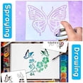 thumbnail image 5 of 16Pcs Reusable Butterfly Stencils Butterfly Template Art Painting Stencils for Paint Craft Wall DIY Decor (6 x 6 Inches), 5 of 5