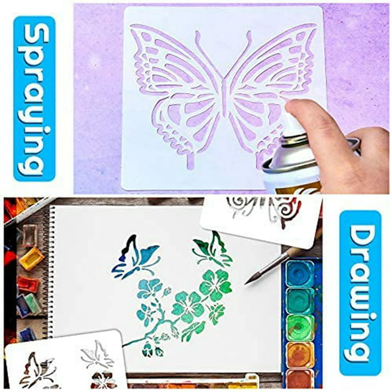 Butterfly Stencil Reusable Stencils for Wall Art, Home Décor, Painting, Art  & Craft, Size Options A6, A5, A4, A3 -  Israel