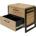 thumbnail image 5 of Modern Wood Laminate Lateral File Locking Fully Assembled Light Brown, 5 of 9
