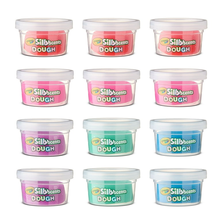 Crayola Silly Scents 12-Pack Dough Set for Creative Play and