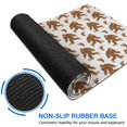 thumbnail image 6 of Long Mouse Pads for Desk,White Bigfoot and Footprint Pattern Desk Mats on Top Of Desks, Desk Mouse Pad Extra Large with 3mm Non-Slip Base and Stitched Edge for Gaming,Office,Work,Home 47.3"x23.6", 6 of 6