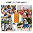 thumbnail image 6 of Honeii Red Crab print basktball shirt for men and women, Unisex basketball jersey for Theme party-Medium, 6 of 6