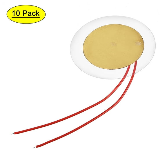 10 Pcs Piezo Discs 35mm Acoustic Pickup Transducer Microphone Trigger Elements Drum Guitar