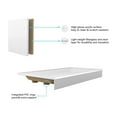 thumbnail image 4 of Elegant Kitchen & Bath STY01-R6030 60 x 30 in. Single Threshold Shower Tray Right Drain, Glossy White, 4 of 10