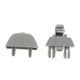 thumbnail image 4 of Clips Interiores Del Gancho de La Visera Del de 2 Pedazos para A6 C6 , gris, 4 of 9