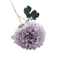 Simulated Table Tennis Chrysanthemum-Plastic Flowers for Outdoors-21 Inch Tall Chrysanthemum Mums Flowers for Decoration Rustic Flowers Artificial Chrysanthemum Flower Arrangement