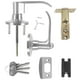 thumbnail image 3 of 1 Juego de perilla de puerta de entrada con llave, cerradura de puerta Interior y Exterior, cerradura de perilla para dormitorio y baño, 3 of 6