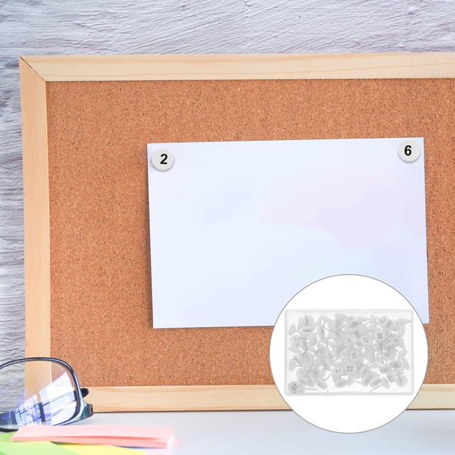 BRIGHTFUFU 100Ud Push Pins Con Números Para Mapas Carteles Y Organización En Casa