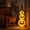 C, variant on Halloween Stacked Pumpkin Light, LED Paper Pumpkin Lantern with Witch Hat for Front Porch Tabletop and Party Decor