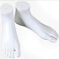 thumbnail image 4 of destyer PVC Mannequin Adult Feet Ankle Bracelet Foot Left and Right for Toe Rings White, 4 of 8