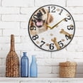 thumbnail image 6 of Dog Bones Claws Wall Clock 10 Inch Silent Non Ticking Battery Operated Easy to Read for Kitchen Living Room, 6 of 8