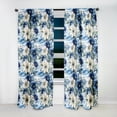 thumbnail image 4 of Designart "Seaside Floral Bliss I" Floral Blackout Curtain Single Panel, 4 of 4