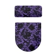thumbnail image 5 of HELLHERO Purple Floral Pattern Lid Cover Set for Toilet of 2 Pieces Elastic Edge Toilet Top Cover Set Easy Care Bathroom, 5 of 8