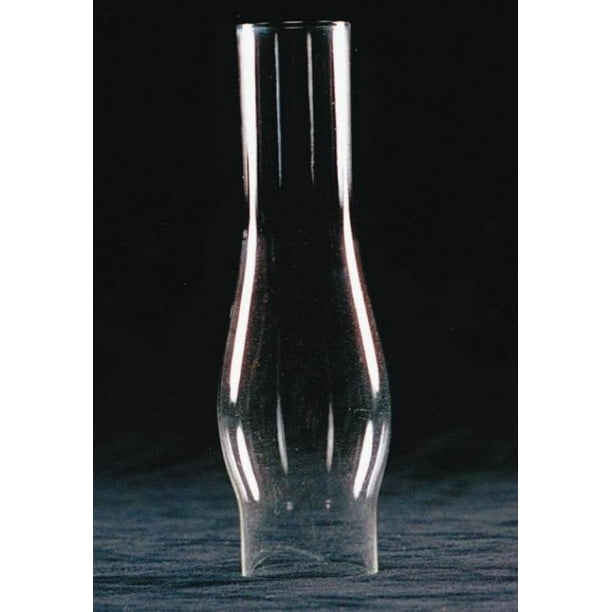 Clear Glass Lamp Chimney, Replacement Hurricane Globe Measures 1 5/8