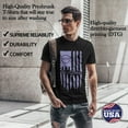 thumbnail image 5 of Greenyef Graphics We The People 1776 Distressed American USA Flag Men's T-Shirt (Black & Violet, X-Large), 5 of 6