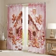 thumbnail image 2 of Manfei Christmas Dessert Cabin Curtains Pack of 2 (42x84 Each), Cartoon Gingerbread Man Curtains Blackout, Teens Girls Kids Bedroom Curtains, Living Room Curtains Decor, 2 of 6