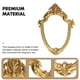 thumbnail image 4 of 1 espejo colgante con relieve vintage, espejo decorativo creativo para el hogar, dorado, 4 of 5
