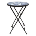 thumbnail image 1 of Best Desu 2130A Mosaic Art Collection Blue Daisy Accent Table, 1 of 1
