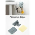 thumbnail image 5 of Needhep Door Hanger Hook Waterproof And Rustproof Entryway Coat Hooks Wall Mounted Removable Small Suction Cups For Kitchen Heavy Duty Robe Hook Hat Rack, Clearance (Gray), 5 of 6