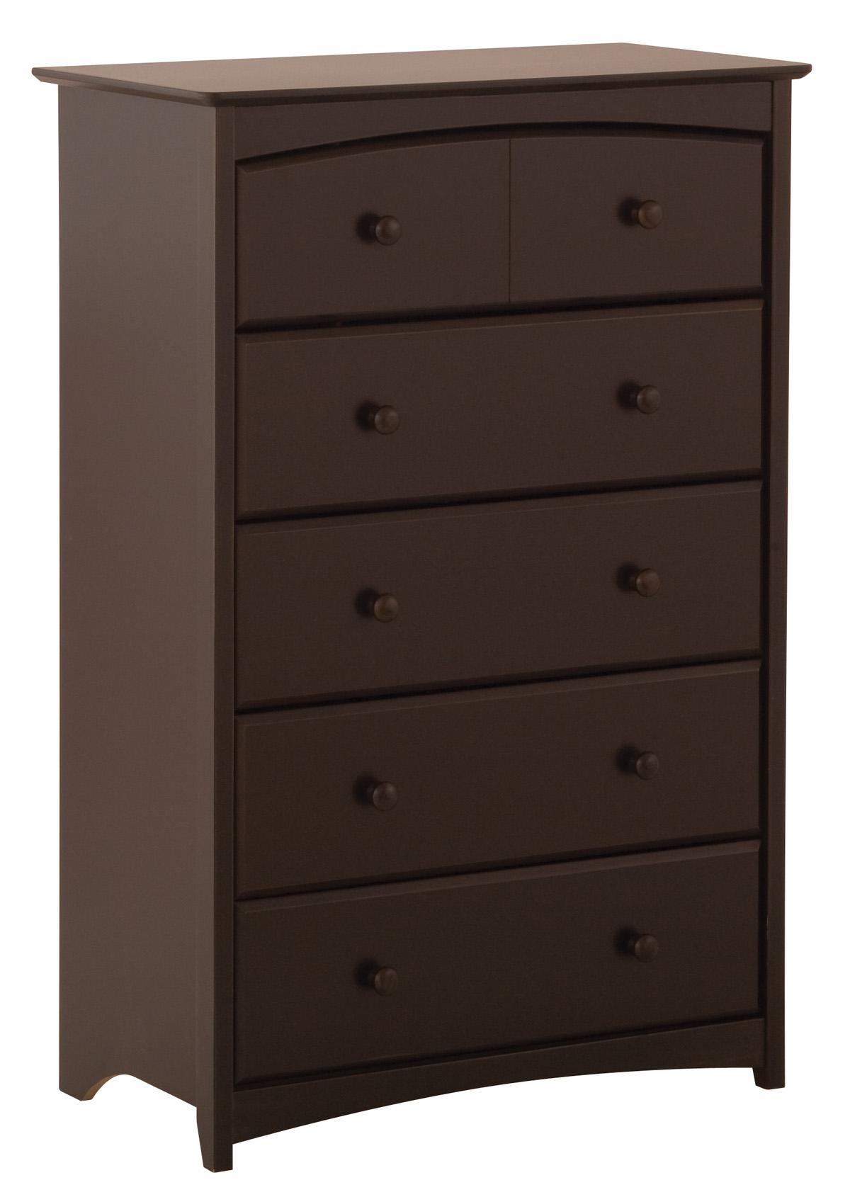 Stork Craft Beatrice 5 Drawer Chest Color Black Walmart Com