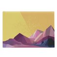 thumbnail image 1 of Mountain Cutting Board, Countryside Landscape with Low Poly Effect Outdoors Adventure Themed Modern Art, Decorative Tempered Glass Cutting and Serving Board, Large Size, Multicolor, by Ambesonne, 1 of 1