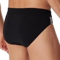 thumbnail image 3 of SCHIESSER Calzoncillos para Hombres, Paquete de 3 - Rio Slip 95/5, Algodón Estirado, Rayas laterales Negro L (Large), 3 of 5