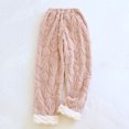 thumbnail image 2 of HAiming Womens Pajama Pants Winter Fuzzy Fleece Lounge Pants Warm Pjs Bottoms Casual Elastic Waist Comfy Home Trousers, 2 of 8
