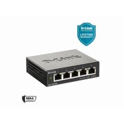 D-Link DGS-1100-05V2 Ethernet Switch - 5 Ports - Manageable - Gigabit Ethernet - 1000Base-T - 2 Layer Supported - 3.42 W Power Consumption - Twisted Pair - Desktop -