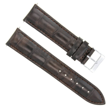 Planet Ocean Chrono - 20MM LEATHER STRAP FOR OMEGA SPEEDMASTER ,SEAMASTER PLANET OCEAN DARK BROWN