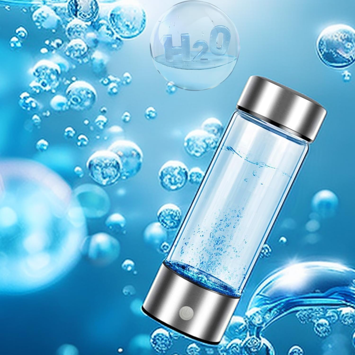 Alive Blue Hydrogen Water Bottle, Hydrogen Water Bottle Generator