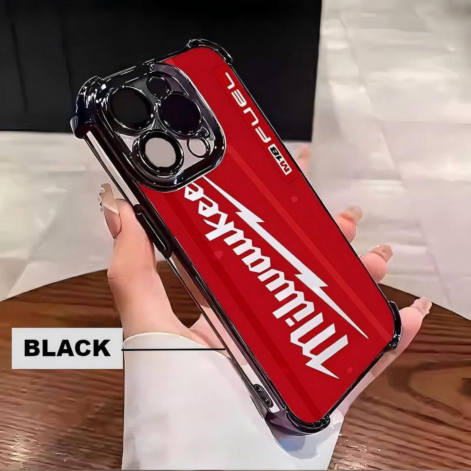 Designed for iPhone 16/15/14/13/12/11 Pro Max Plus Electroplating luxury  transparent four corner anti drop and shockproof phone case Red Pattern Milwaukee  Phone Case 010 face phone case Protector Scre - Walmart.ca