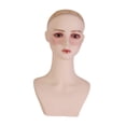 thumbnail image 4 of Cabeza de maniquí de mujer multifuncional para exhibición de pelucas, cabeza de maniquí para anteojos, gorro para hacer pelucas, sombrero para peinar, 4 of 8