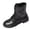 #1 Black, variant on Taqqpue Women's Ankle Boots Round Toe Lace Up Thick Sole Mid Heel Comfortable Casual Booties for Women Size 5.5-10.5 Fashion Dress Shoes Fall Winter Footwear Casual Walking Daily Wear