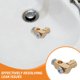 thumbnail image 3 of CRAFTHROU 6Ud Conector Universal Para De De Lavabo Con Acabado Dorado Y Montaje Fácil, 3 of 7