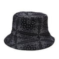 thumbnail image 2 of Fesfesfes Fisherman Hat Unisex Men Women Printing Sun Hat Outing Two-sided Bucket Caps, 2 of 3