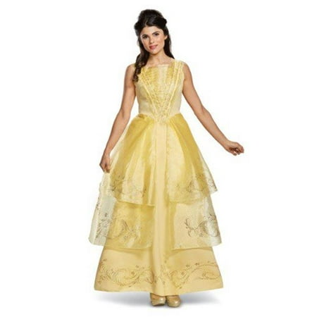 Belle Ball Gown Adult Deluxe Halloween Costume, Medium -