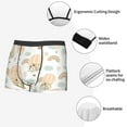 thumbnail image 3 of Sikiie Air Balloon and Flower Print Men's Boxer Briefs, Elastic Waistband Boxer Briefs Leggings-XX-Large, 3 of 5