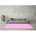 thumbnail image 3 of Ahgly Company Indoor Square Solid Pink Modern Area Rugs, 7' Square, 3 of 4