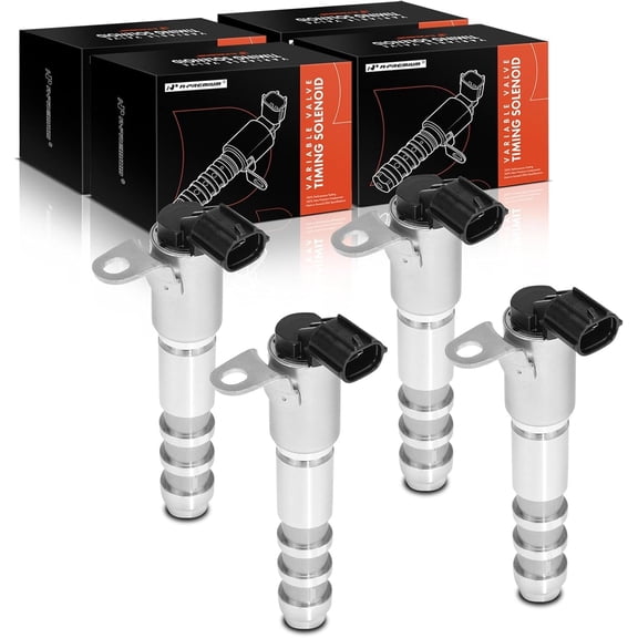 A-Premium 4-PC Engine Variable Valve Timing (VVT) Solenoid Compatible with Chevrolet Equinox Malibu Traverse Impala & GMC Terrain Acadia & Buick & Cadillac & Pontiac & Saab, Replace# 12586722